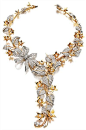 Paul Flato - Diamond and gold flower necklace, 1938