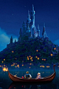 迪士尼城堡，城堡和灯笼
disney castles, castles and lanterns.