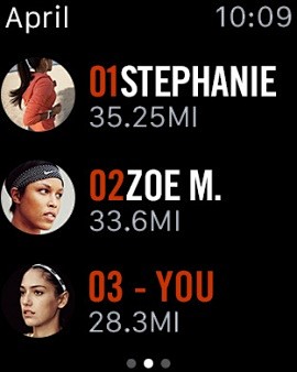 Nike+ Running Screen...