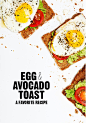 FOOD: Egg & Avocado Toast : Recipe for DesignLoveFest.