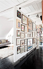 LOVE this gallery wall.