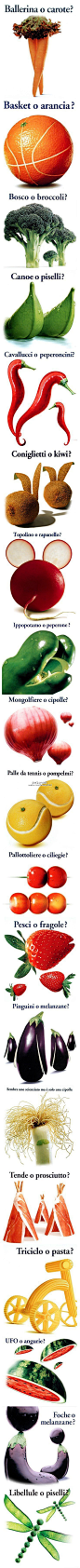 淘最意大利网意大利超市的创意蔬菜广告！！哪一个最有创意？