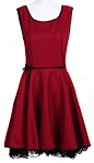 red satin dress 