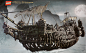 Pirates of the Caribbean: Dead Men Tell No Tales - The Silent Mary , Andrew Hodgson : The Silent Mary was a massive task completed by a team of people all focusing on specific parts of the ship, I assembled all of the pieces together in my scene at the en