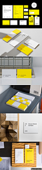VI品牌设计 黄色卡片 黄色品牌设计 创意VI设计 创意黄色元素企业品牌设计 黄色企业形象设计欣赏 