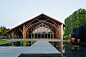 Naman Retreat Conference Hall / Vo Trong Nghia Architects : Completed in 2015 in Ngũ Hành Sơn, Vietnam. Images by Hiroyuki Oki. 16km away from Da Nang International airport beside the main linking road between Da Nang city and Hoi An old town lies a quali