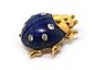 CARTIER. Lapis Lazuli Diamond Ladybug Brooch. image 2