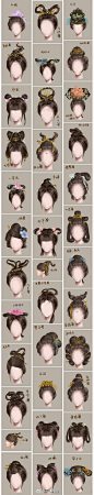  发型 中国古代女子发型大全 古人好有才、这么复…