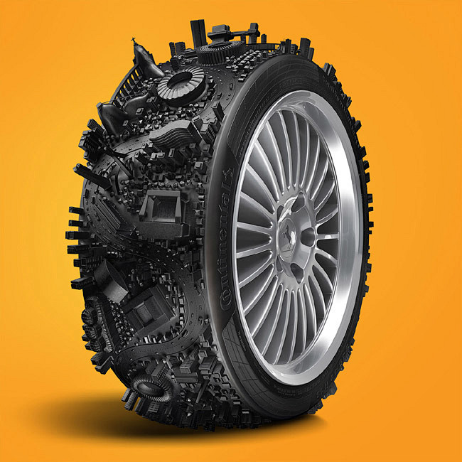Continental轮胎创意广告设计