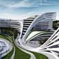 Beko Masterplan by Zaha Hadid Architects : Zaha Hadid Architects has designed a swirling complex of apartments, offices and leisure at an abandoned textile factory in Belgrade, Serbia.