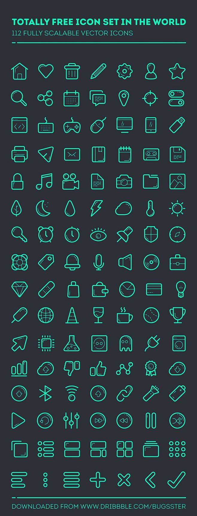 Line set - 112 icons...