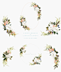 包装植物花朵美容水彩花卉婚礼邀请卡PNG免抠图设计素材 (7)