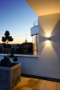 PEMA OUTDOOR WALL LIGHT - Modern - Garden - Surrey - by SLV LIGHTING DIRECT | Houzz UK : The PEMA Single Row Wall Mounted Luminaire is made of enameled aluminum and glass, which covers the illuminant. The ballasts required to operate the luminaire