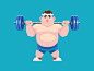 Fitness app animation