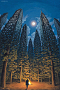 Rob Gonsalves 超现实主义绘画艺术 超现实主义 艺术插画 艺术 色彩 绘画 油画 复古 城市 加拿大 