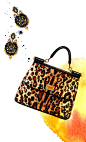 Dolce & Gabbana Miss Sicily Leopard Print Bag-Illustration by Sunny Gu #fashion #illustration #fashionillustration #bag