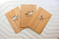 木制母亲节卡片设计