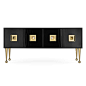 Consoles & Credenzas - Crawford Four-Door Console