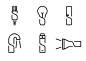 Pictograms for hardware warehouse wayfinding system : Icon design for school project for hardware warehouse wayfinding system.