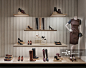 Shoe shelve in luxury boutique_创意图片