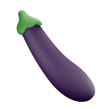 Eggplant 3D Illustra...