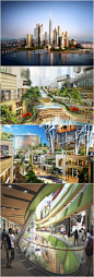  这是由5+design事务所设计的龙谷#商业区#项目，它位于龙山国际商业区内部，是其重要组成部分，龙山国际商业区是世界上最大的最有雄心的城市综合规划项目。三百万平方米的#建筑#都是由世界知名建筑师打造，它们一起形成光亮的天际线。#城市规划#http://www.jiudi.net/content/?1330.html