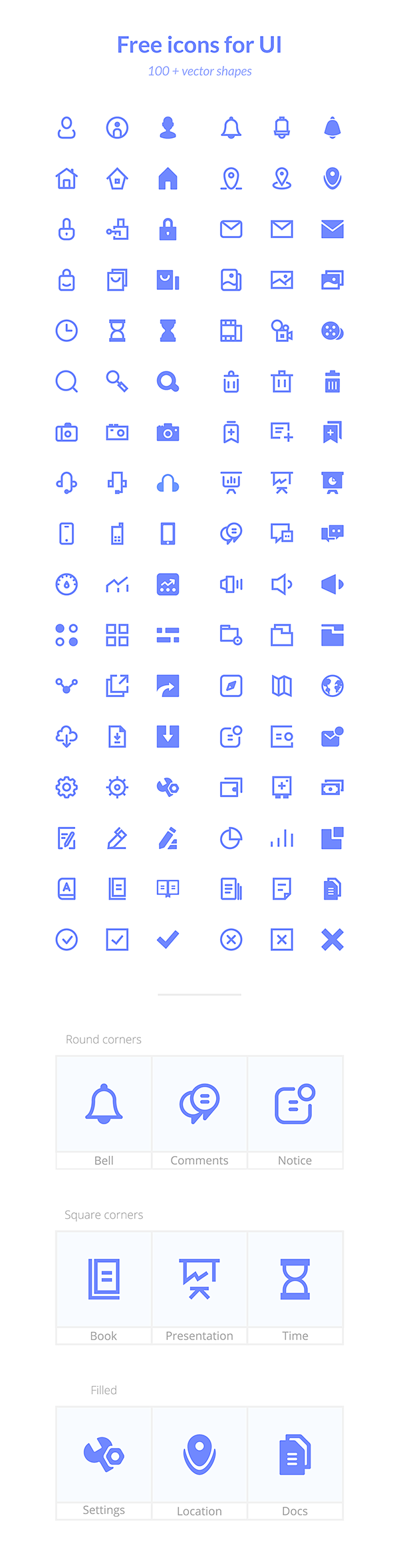 Basic icons for UI (...