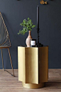 Gold Octagon Star Side Table from Rockett St George