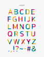 炫彩字母 创意样式 半透明体 英文字体设计AI tid291t000881