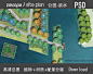 PSD滨江公园风貌带改造-PSD滨河滨江景观设计平面图