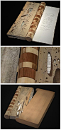 Gorgeous engraved wooden book