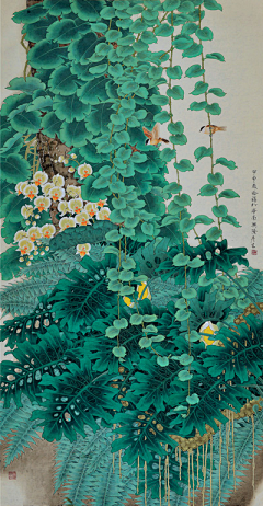 花瓣多啦A梦采集到绘画：花草鱼虫