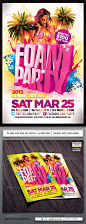 Foam Party Flyer - Clubs & Parties Events