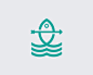 鱼 海产品 射箭 弓箭 新鲜 简约 船锚 捕鱼ArrowFish标志设计 商标设计  图标 图形 标志 logo 国外 外国 国内 品牌 设计 创意 欣赏