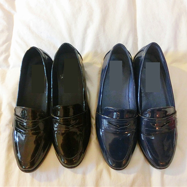 HEINIU 韩国订单 复古漆皮小单鞋