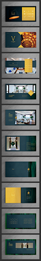 VIP优质高端星级酒店现代地产商务图册画册全套模板INDD设计素材