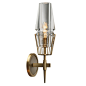 Jbs Chaillot Sconce  MidCentury  Modern, Crystal, Metal, Wall by Jonathan Browning Studios