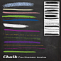 【25套超赞的ai笔刷打包下载】Chalk Illustrator Brushes，AI 上的粉笔效果笔刷，想设计类似黑板报之类的风格可以用它啦。