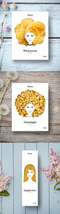 These playful pasta packages make noodles look like all types of hair.