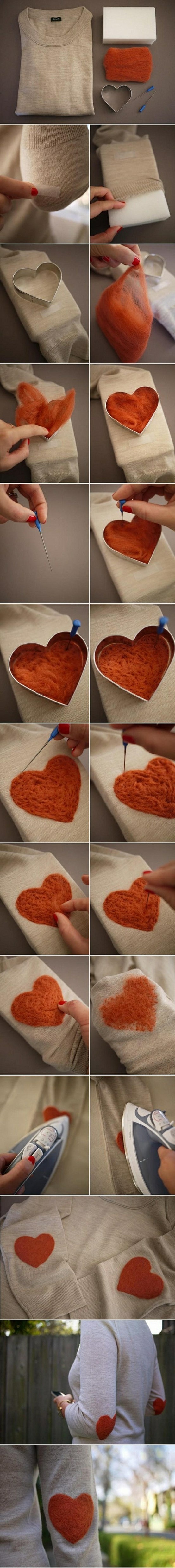 felted elbow patches...