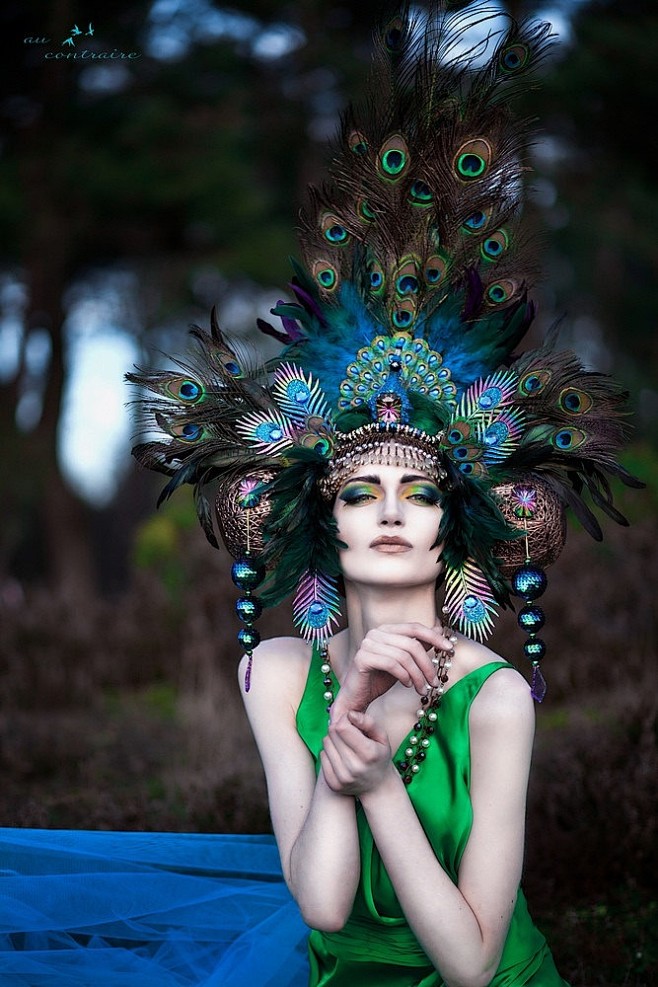 Peacock headdress
