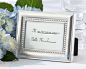 欧式婚礼餐桌布置 银色珠点 #小相框# #浪漫婚礼# 礼品WJ015/A #席位卡#
http://detail.1688.com/offer/521130675470.html 
