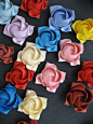 The Handy Hausfrau:Kawasaki roses pdf instructions  http://www.handyhausfrau.com/2010/05/origami-lilies-for-may-day.html#