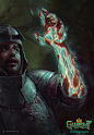 GWENT - Aeromancy, Bogna Gawrońska : 'The druid Vaedermakar controls the elements. He soothes storms into silence, musters destructive hail, summons lightning to turn foes into ash. So I advise you wellâ€¦ treat him with utmost respect.'

Another one done