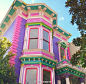 想住在这样的彩色房子里ins:sophlog