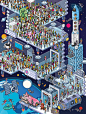 Pixel Art by Gus Morais via Behance