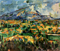 聖維克多山﹝Mont Sainte-Victoire﹞
艺术家：塞尚
年份：1904
材质：油彩‧畫布
尺寸：73 x 91 CM