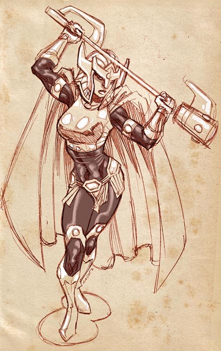 Big Barda sketch. by...