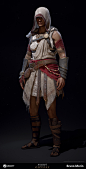 Assassin's Creed Odyssey - Pilgrim Outfit, Bruno Morin : I was responsible for modeling and texturing the Pilgrim outfit.
As always, it was a team effort. So here is the complete credit list for this work.
I hope I didn't forget anybody. 

Based on a conc