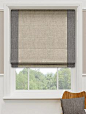The two neutral colours are a fabulous combination, keeping your home looking light and natural with a trendy modern edge. All in all an elegant and urbane way to decorate your window. #bordered #roman #blinds